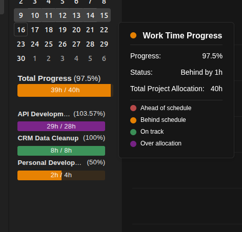 Progress Bars and Statistics